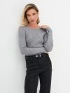 Джемпер slim fit с деликатным люрексом