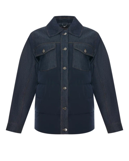 Комбинированная куртка рубашка