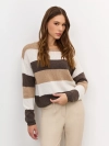 Тонкий джемпер в контрастную полоску