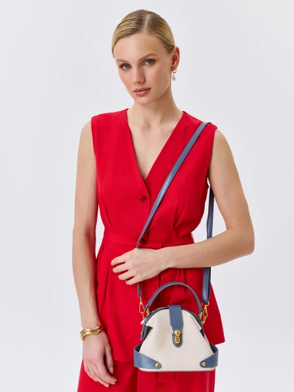 Мини сумка-мешок из эко кожи