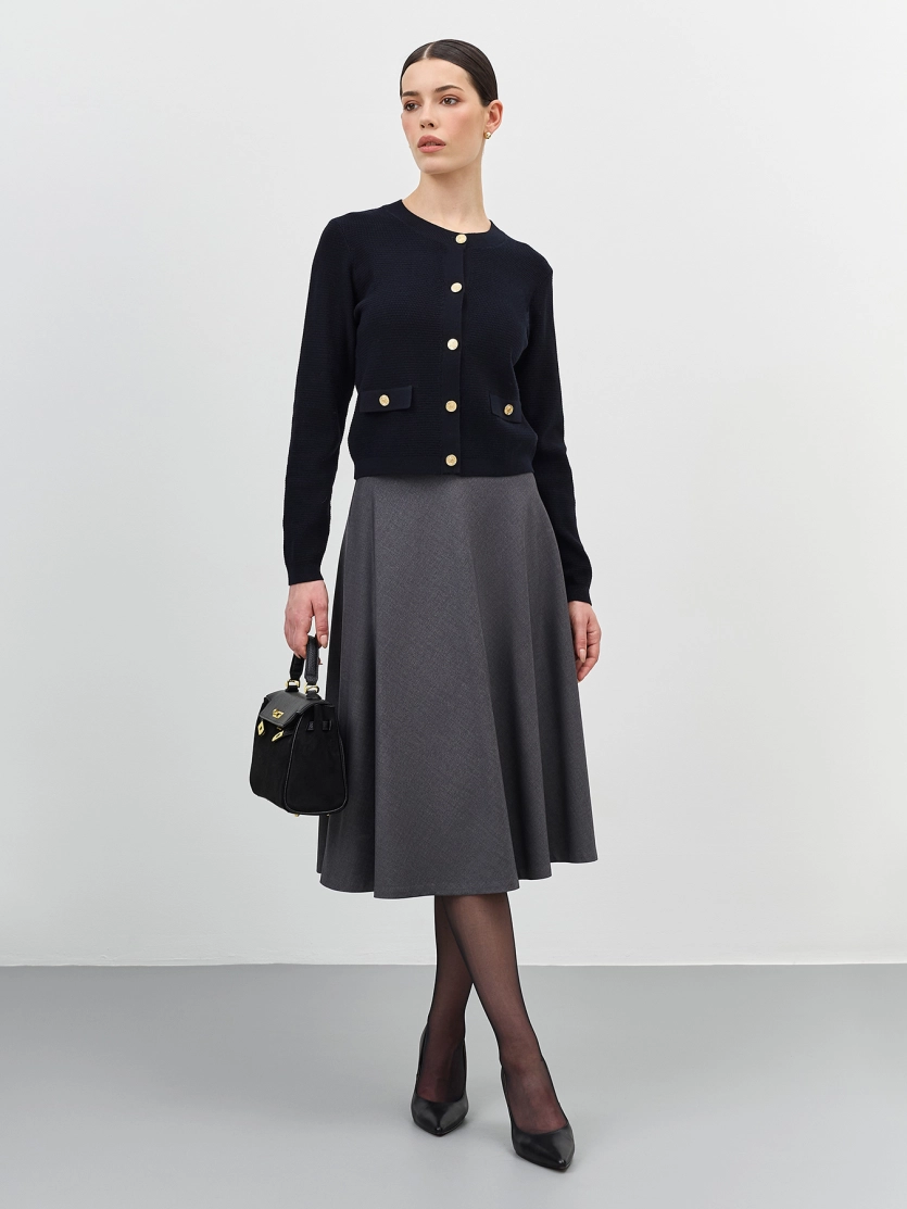 Юбка миди А-силуэта