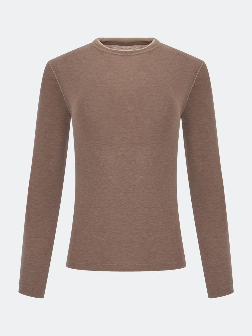 Тонкий лонгслив из модала