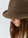 Шляпа с плетеным узором