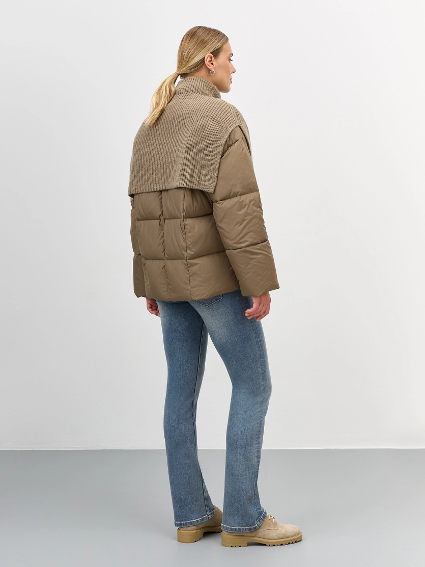 Куртка с трикотажной манишкой 