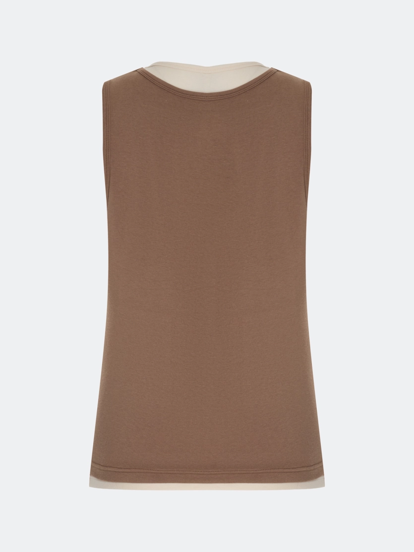 Двойной хлопковый топ