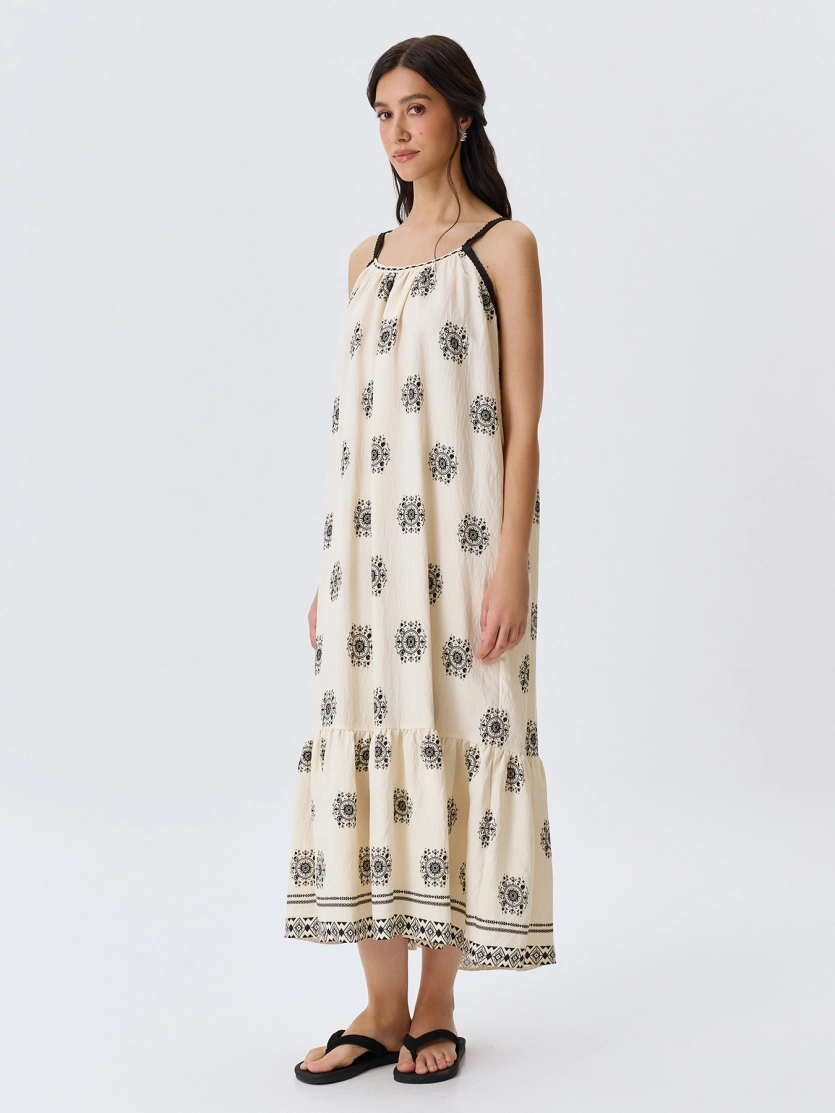 Сарафан с этническим принтом