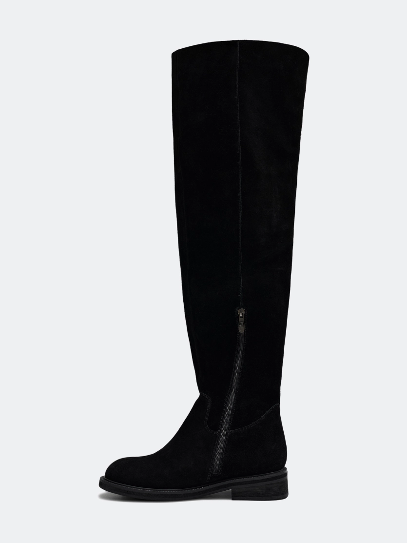 Ботфорты из замши