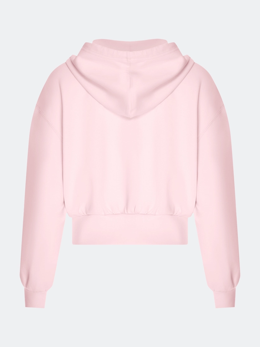 Укороченное худи на молнии