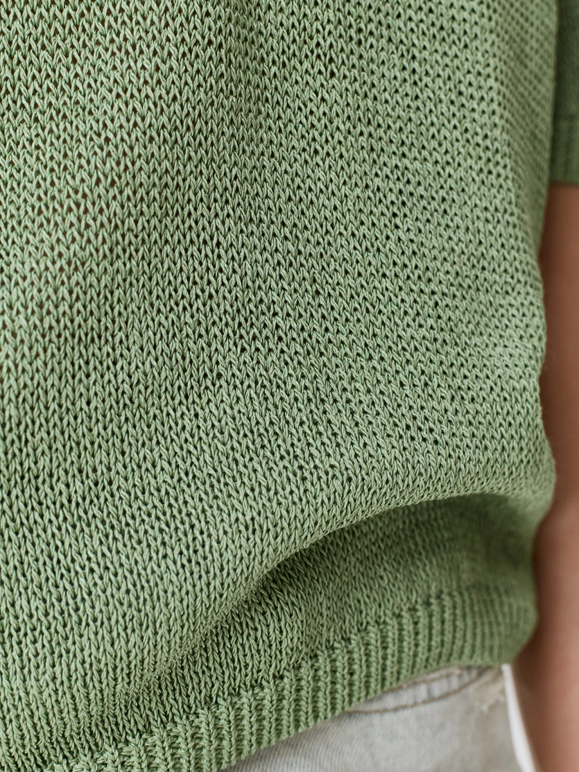 Свободный джемпер из  фактурной пряжи