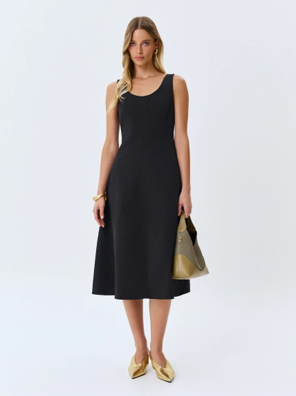 Хлопковое платье-миди