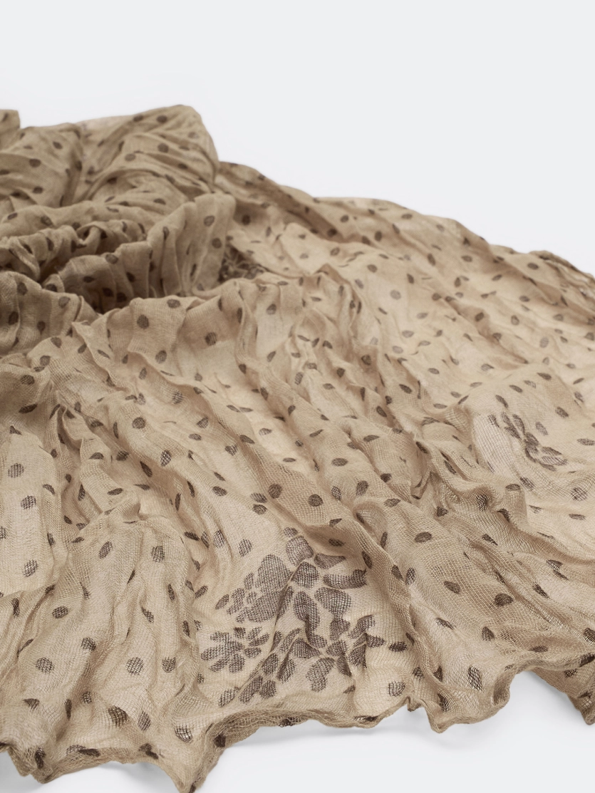 Палантин в горошек