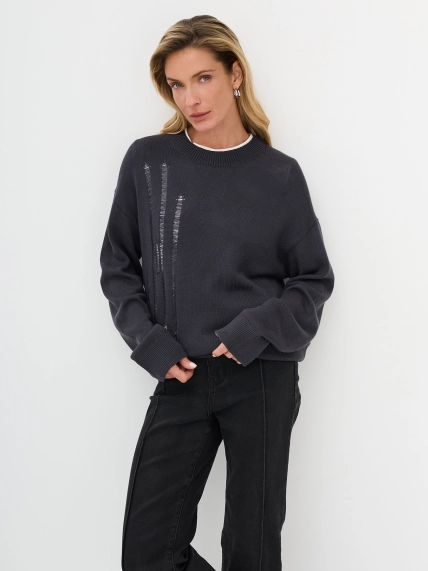 Oversize свитер в стиле Grunge с шерстью