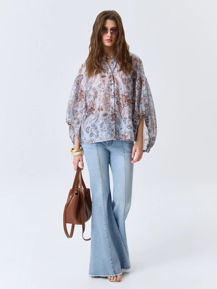 Романтичная блузка с принтом "Пейсли"