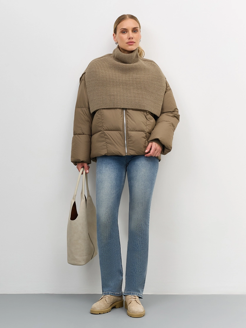 Куртка с трикотажной манишкой 