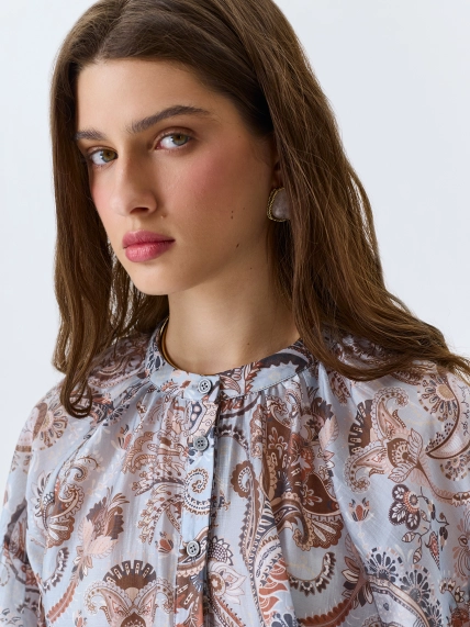 Романтичная блузка с принтом "Пейсли"