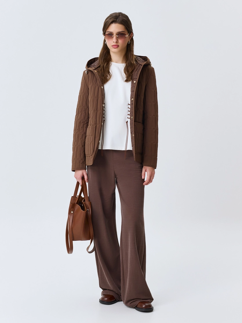 Куртка с тонким ремнем