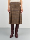 Юбка в клетку со складками