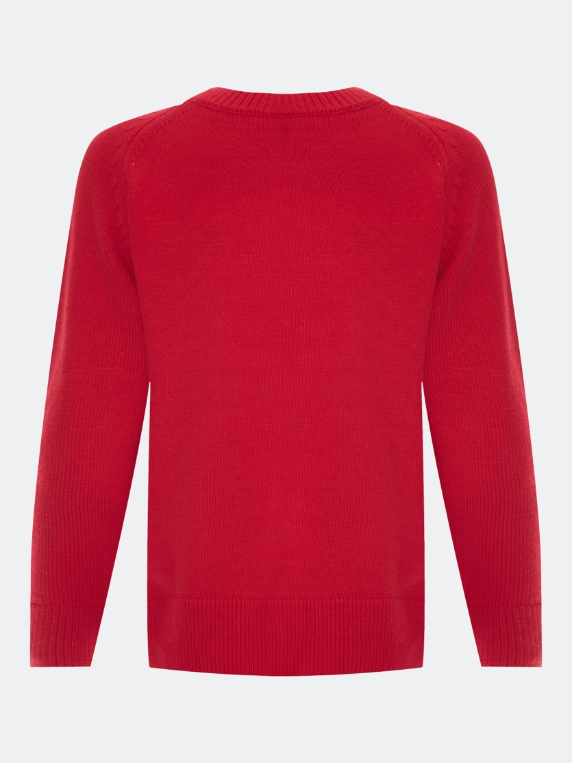 Яркий джемпер с ангорой