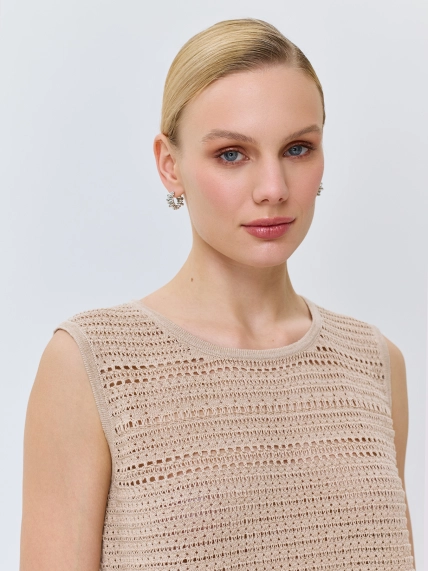 Ажурный топ с люрексом