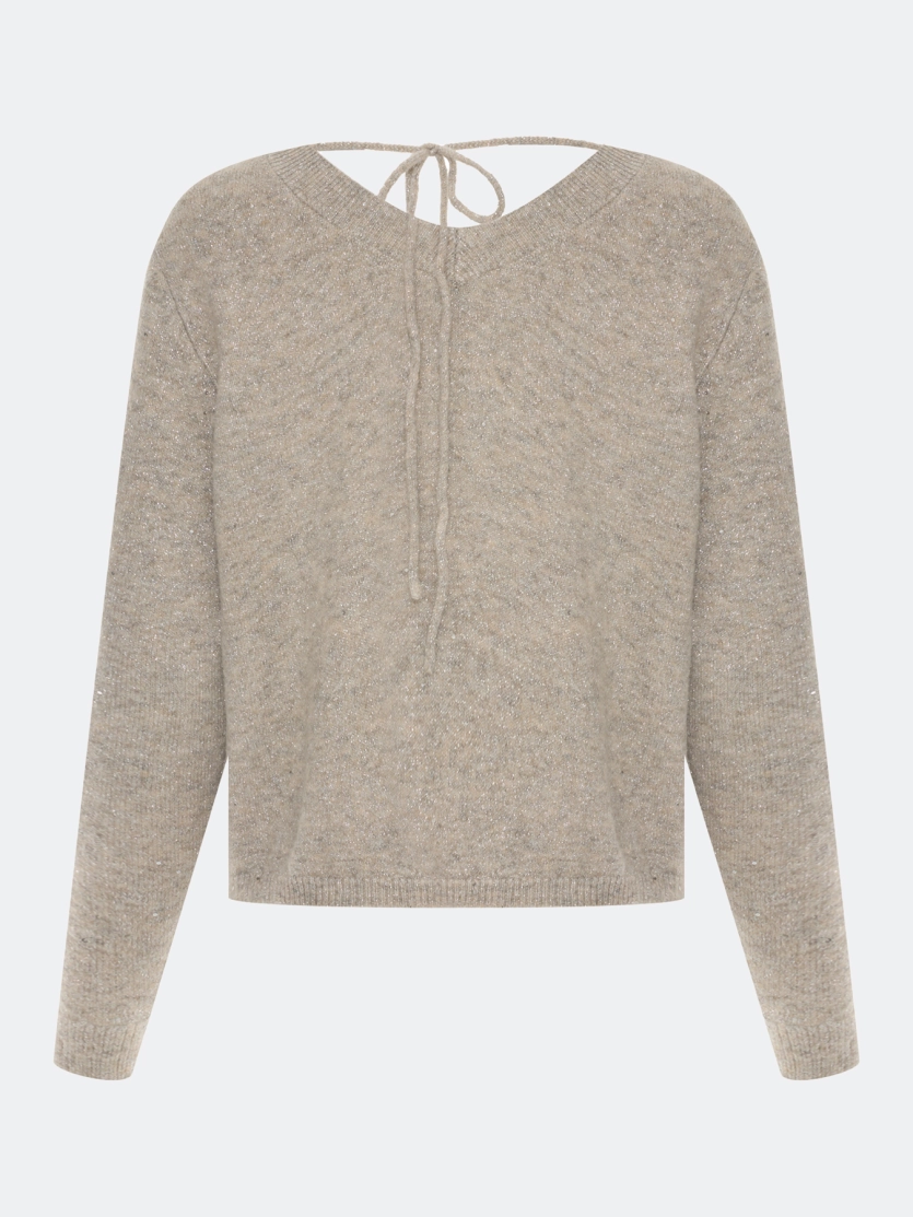 Джемпер с мерцающим люрексом 