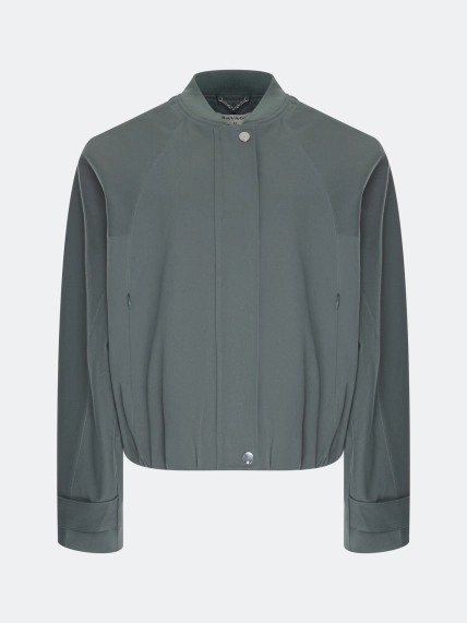 Укороченный бомбер из 100% хлопка