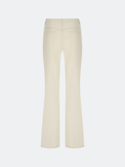 Прямые джинсы с металлическим декором