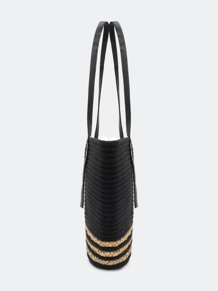 Сумка-шоппер из рафии