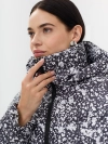Oversize куртка с абстрактным принтом