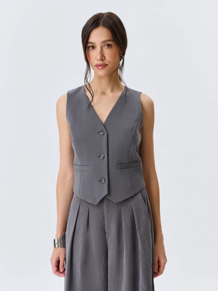 Укороченный жилет из лиоцелла 