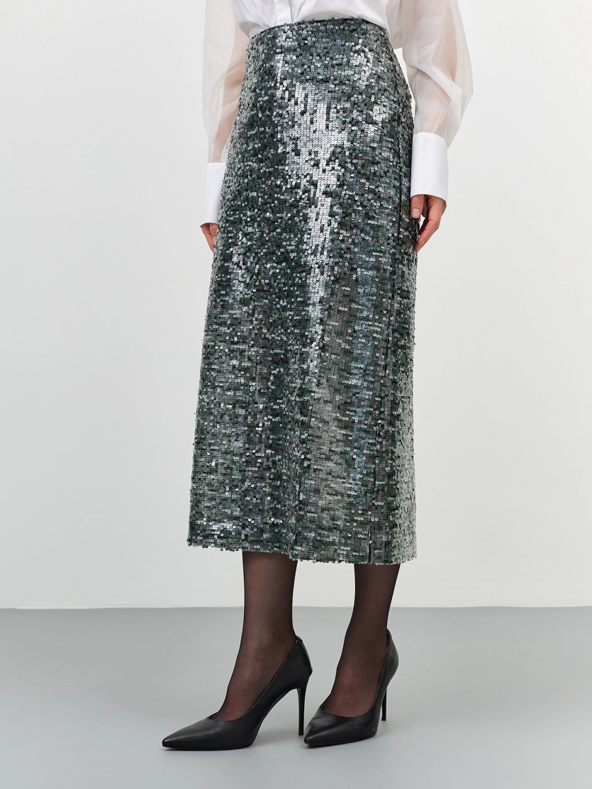 Мерцающая юбка с пайетками