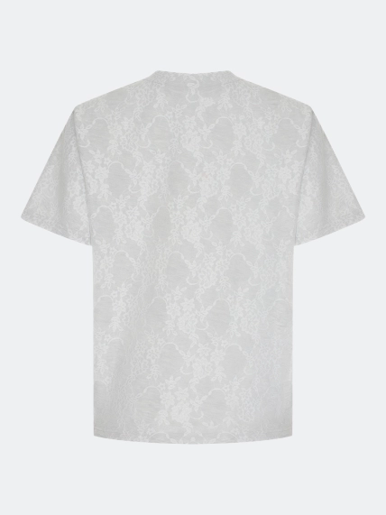 Oversize футболка с кружевом