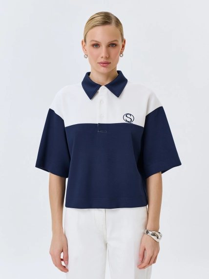 Поло в стиле "color block"