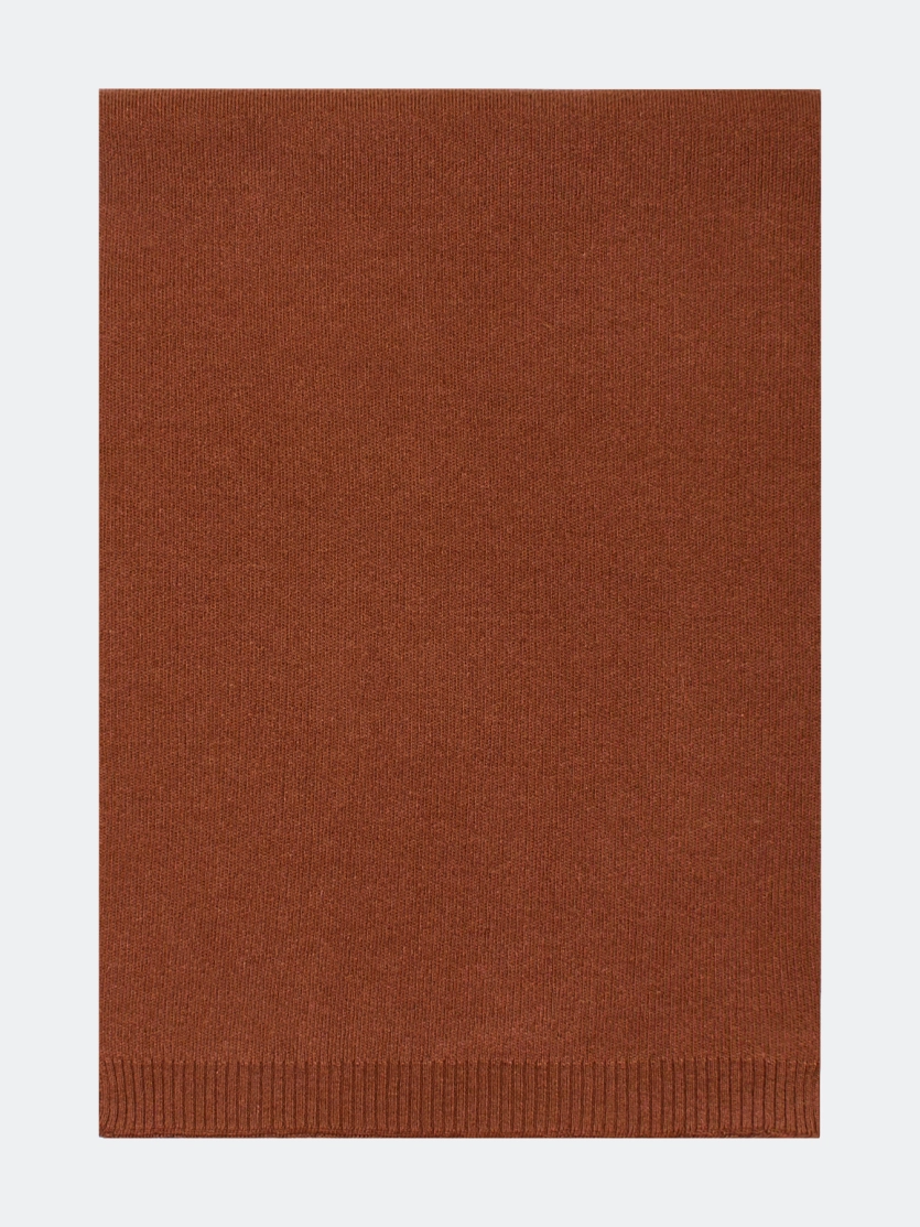 Терракотовый шарф из смесовой вискозы