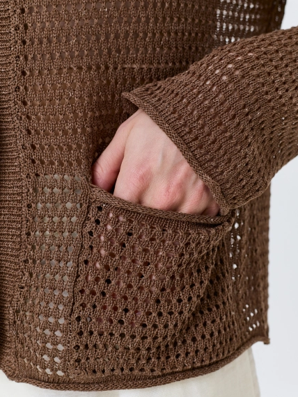 Ажурный кардиган из смесового лиоцелла