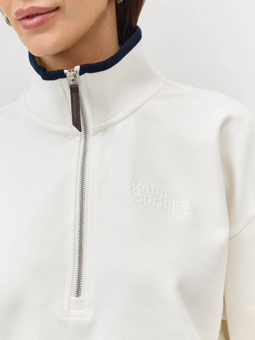 Джемпер с короткой молнией