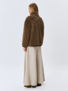 Oversize дубленка из искусственного меха.