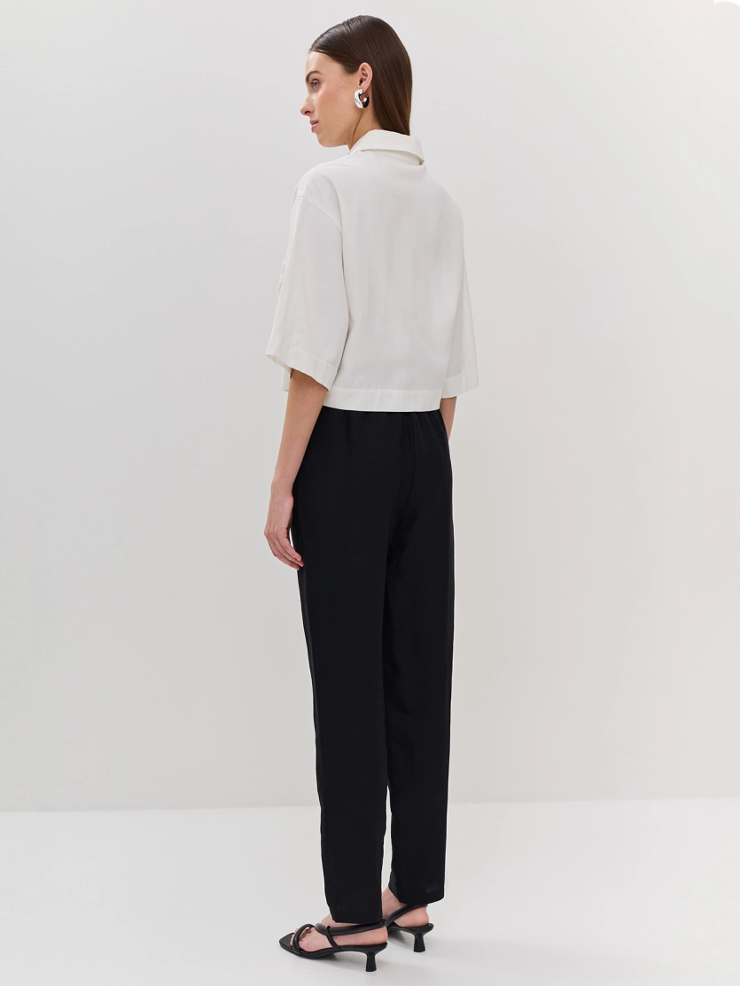 Укороченная Oversize блузка