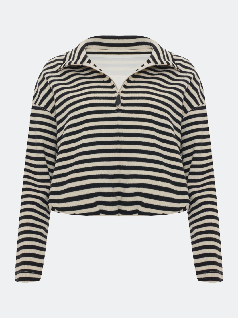 Джемпер в контрастную полоску