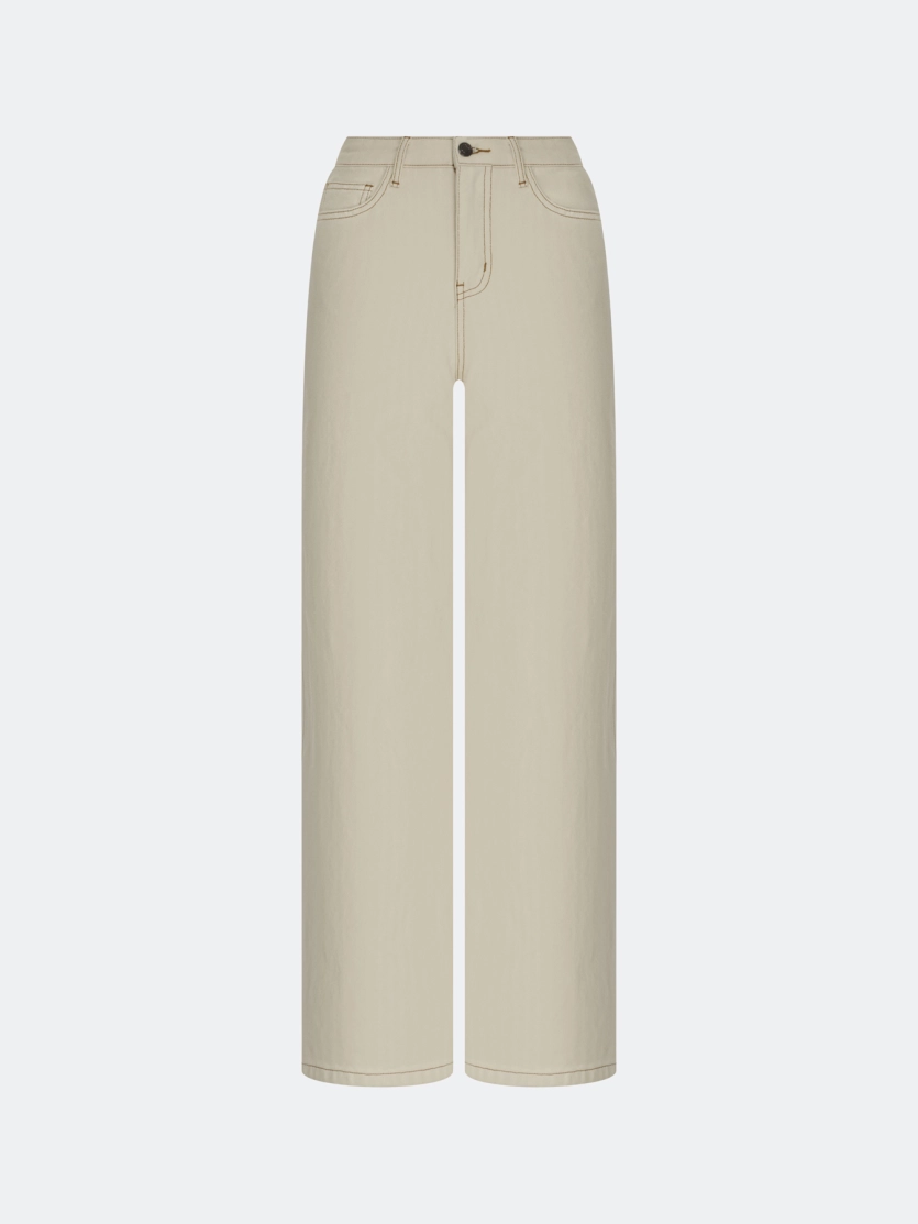 Светлые  джинсы из фактурного денима