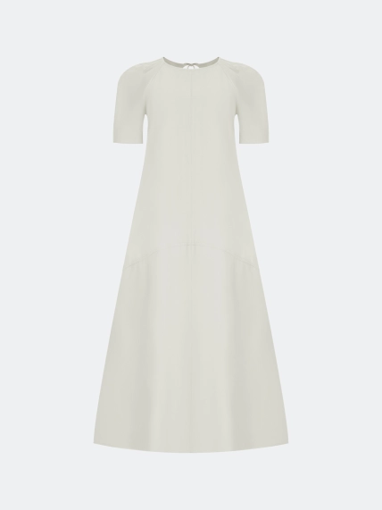 Платье А-силуэта с деталью на спинке