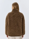 Oversize дубленка из искусственного меха.