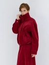 Oversize бомбер из искусственной замши