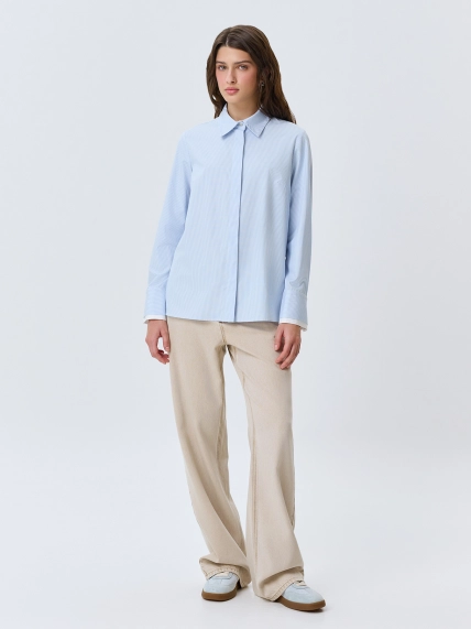 Бежевые джинсы с деликатной варкой