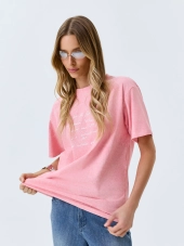 Oversize футболка с эффектом варки