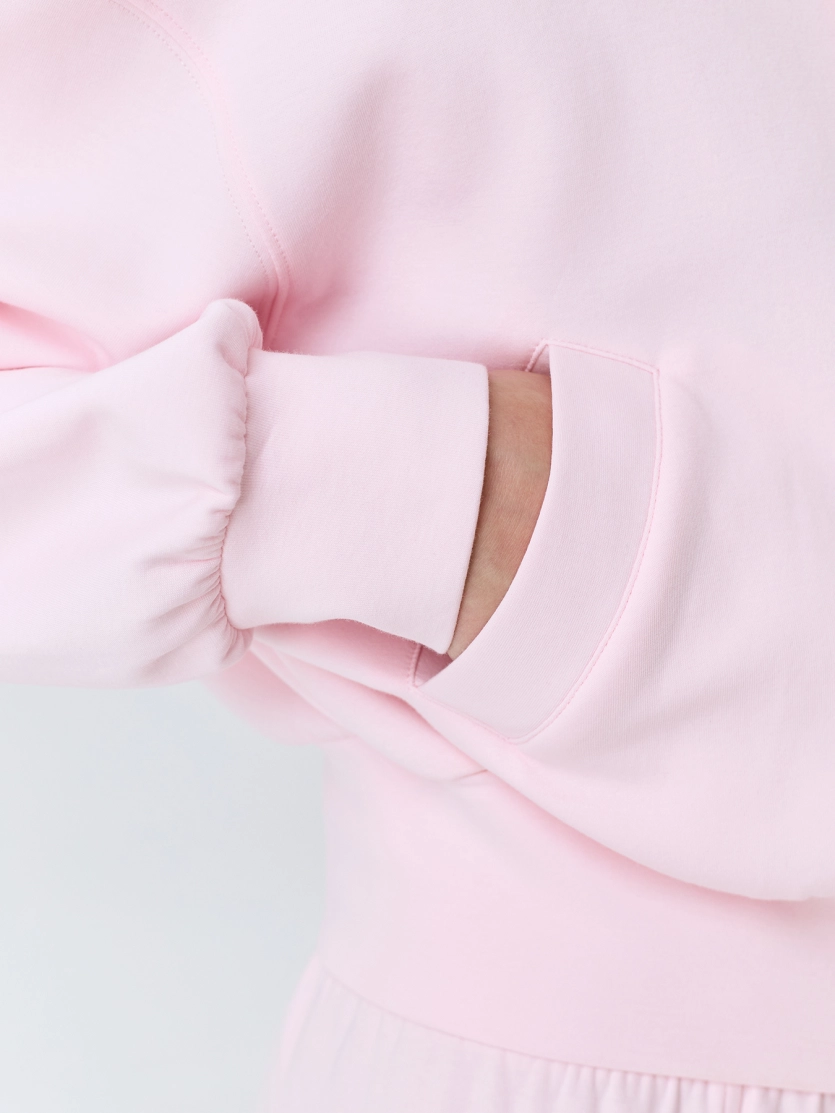 Укороченное худи на молнии