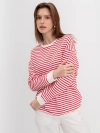 Джемпер oversize в яркую полоску