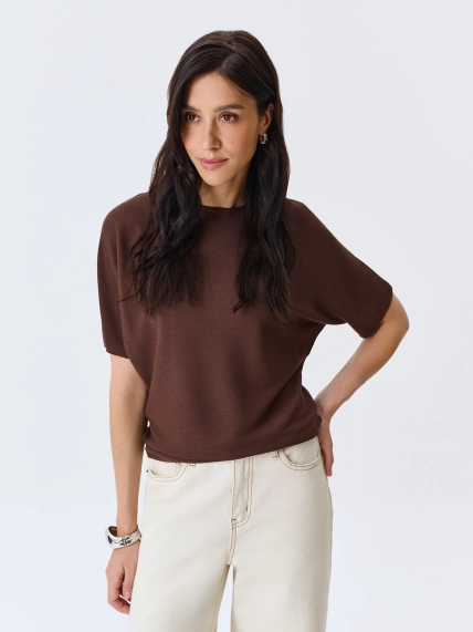 Вязаный джемпер из вискозы 