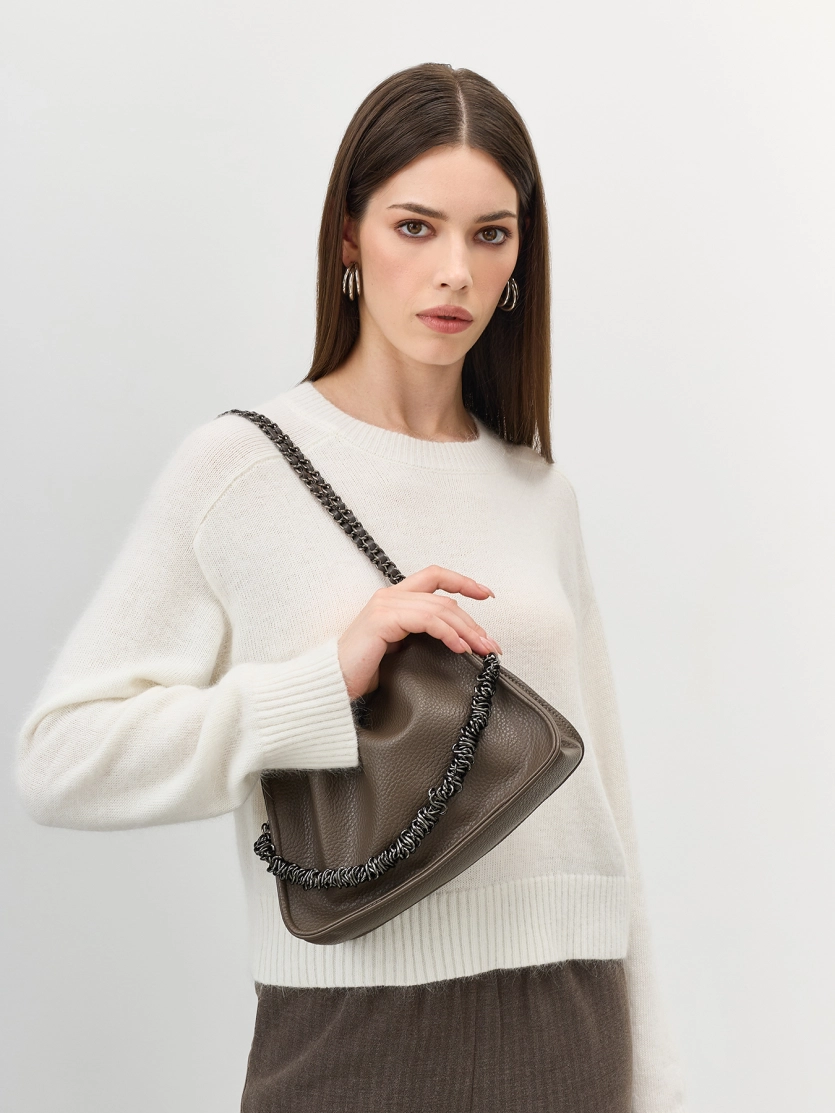 Сумка из эко кожи с ремешком-цепочкой