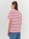 Хлопковая футболка Oversize в яркую полоску