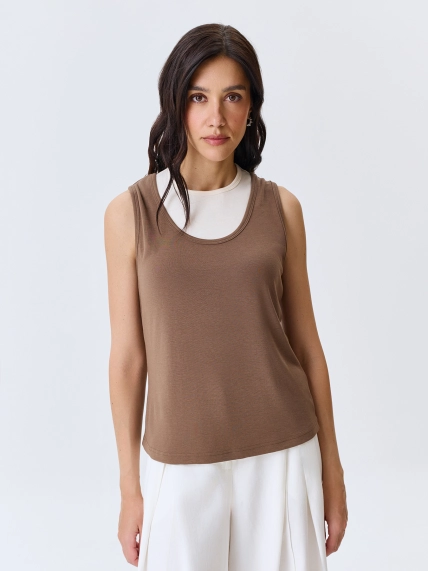 Двойной хлопковый топ